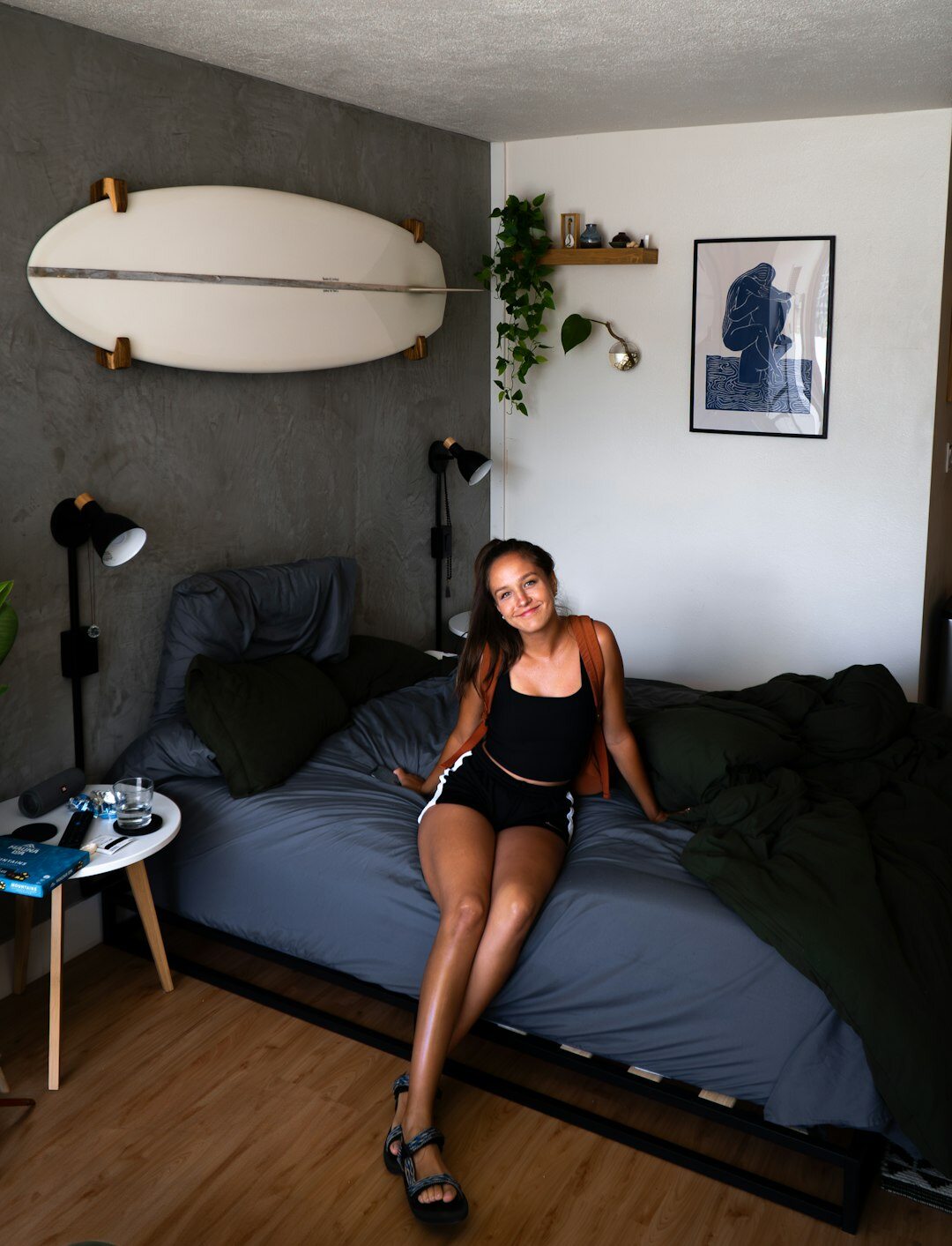 modern celebrity bedroom